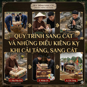 Quy trình sang cát và những điều kiêng kỵ khi cải táng, sang cát
