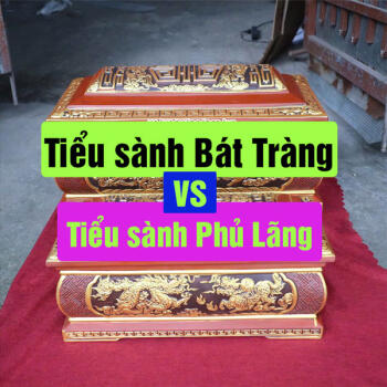 So sánh tiểu sành Phủ Lãng với tiểu sành Bát Tràng