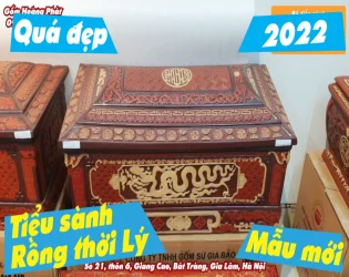 Tiểu quách sành sang cát, bốc mộ Rồng thời Lý đồ màu mới nhất 2022