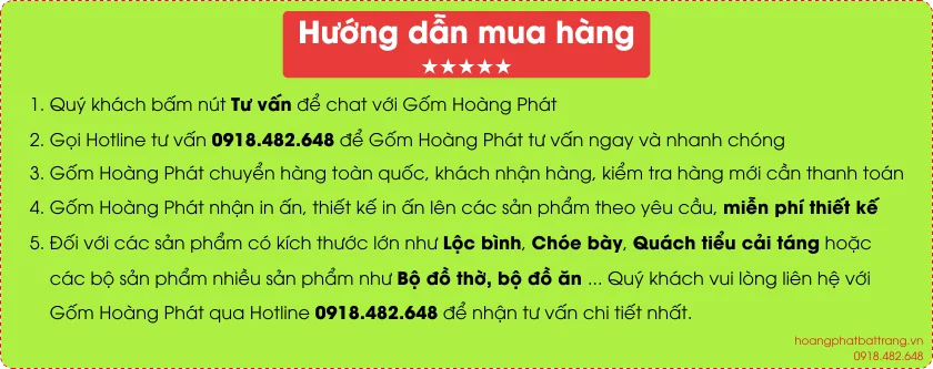 hướng dẫn mua hàng tiểu quách sành chuẩn Bát tràng